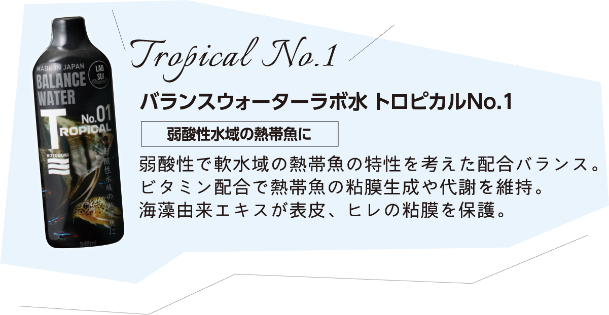 バランスウォーターラボ水 トロピカルNo.1